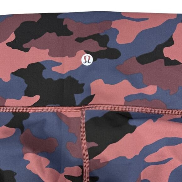 Lululemon Wunder Under High-Rise Tight 25" In Heritage 365 Camo Smoky Red Night - Picture 7 of 7